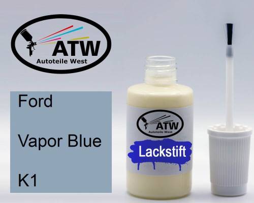Ford, Vapor Blue, K1: 20ml Lackstift, von ATW Autoteile West.